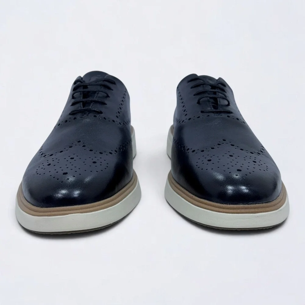 Cole Haan Original Grand Cityspectre Wingtip Oxford Shoes Mens 12M Black Leather
